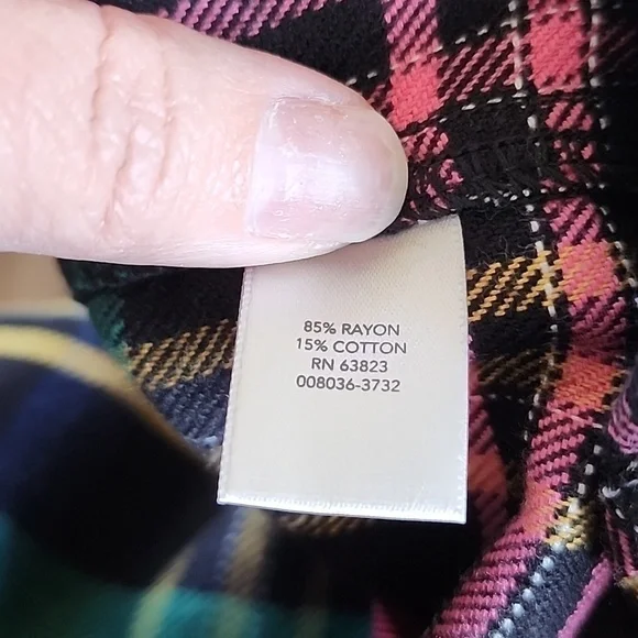 NWT CJ Banks Flannel Sz 1X - Picture 4 of 4